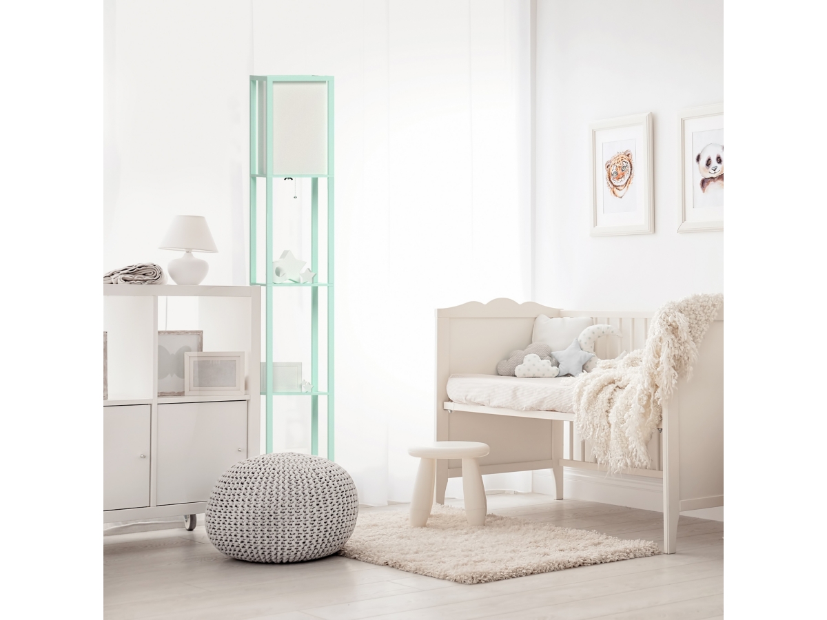 Simple designs etagere shelf floor lamp discount