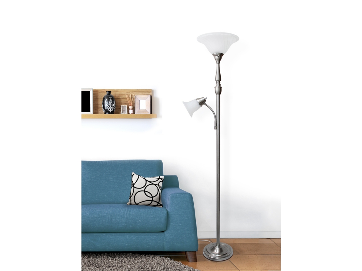 Elegant Designs 2 Light Mother Daughter Floor Lamp