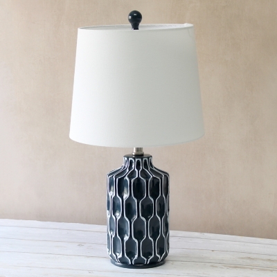 white moroccan table lamp