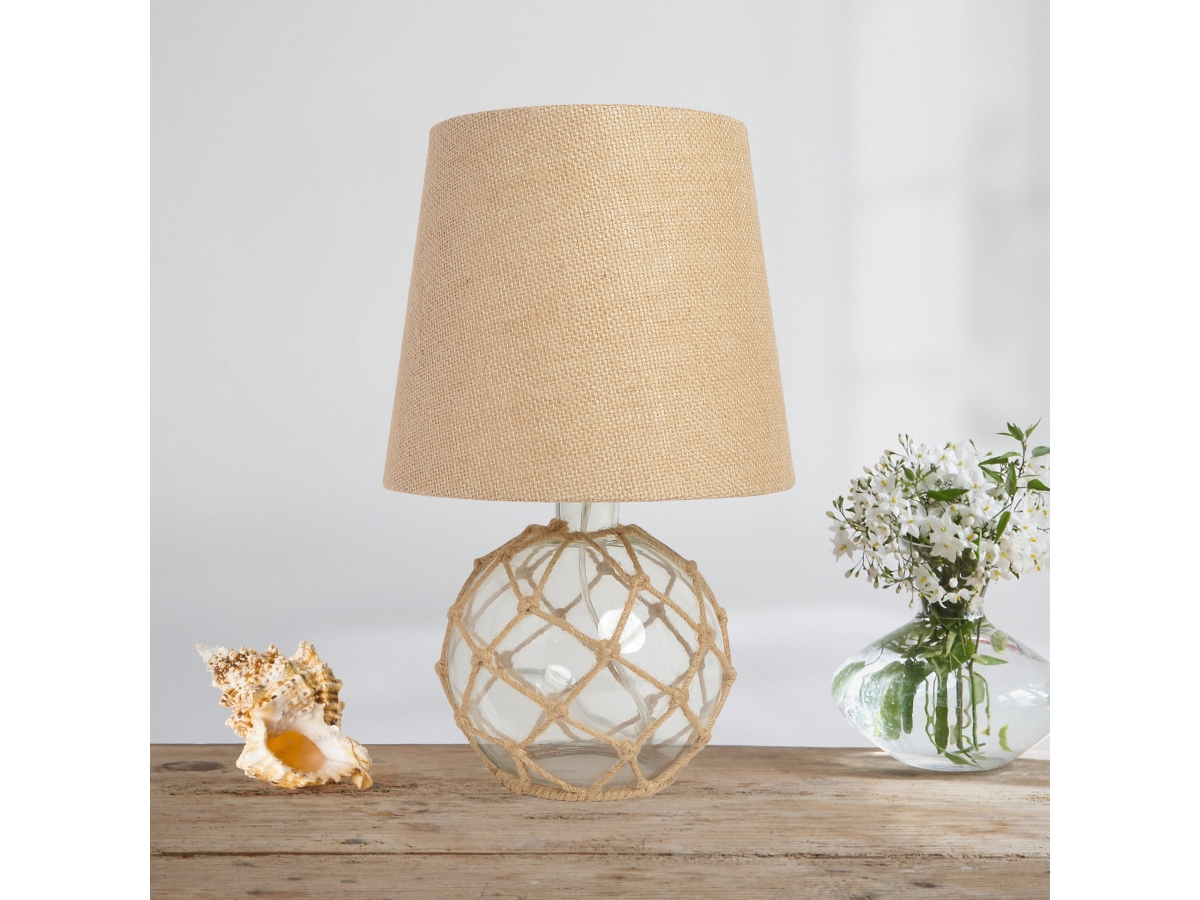 Burlap table lamp clearance