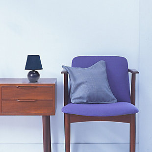 Home Accents Simple Designs Mini Ceramic Globe Table Lamp, Blue, rollover