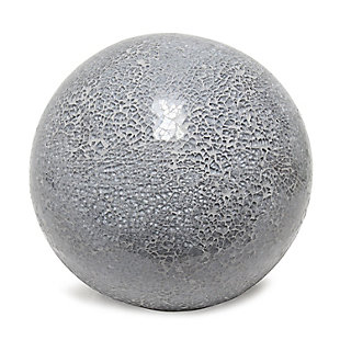 Home Accents Simple Designs 1 Light Mosaic Stone Ball Table Lamp, Gray, Gray, rollover