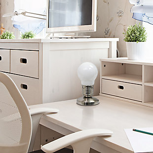 Home Accents Simple Designs Edison Style Idea Bulb Mini Touch Table Lamp, , rollover