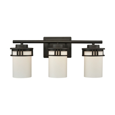 Four Light Ravendale 4-Light for the Bath in Oil Rubbed Bronze with Opal White Glass, Oil Rubbed Bronze, large