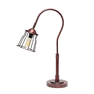 Lalia Home Lalia Home Rustic Caged Shade Table Lamp, Red Bronze, , large