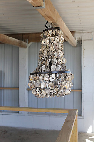 Creative Co-Op Oyster Shell Chandelier, , rollover