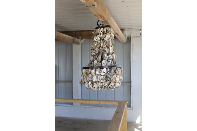 Creative Co Op Oyster S Chandelier, Creative Co Op Oyster Chandeliers