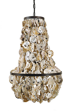 Creative Co-Op Oyster Shell Chandelier, , large