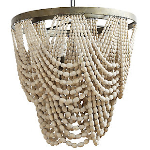 Creative Co-Op Chandelier with Draped Beads, , large