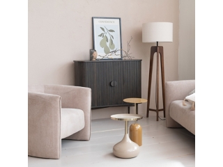 Storied Home Round Tripod Floor Lamp