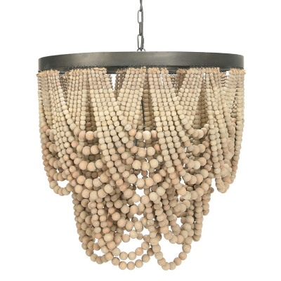 Draped deals beaded chandelier