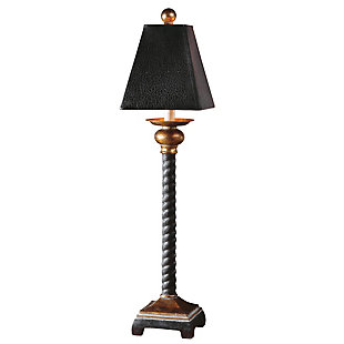 Uttermost Bellcord Black Buffet Lamp, , large