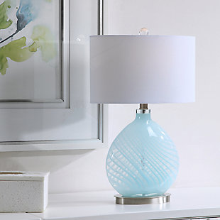Uttermost Aquata Glass Table Lamp, , rollover