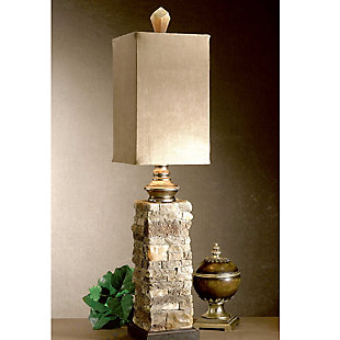 Uttermost Andean Layered Stone Buffet Lamp, , rollover