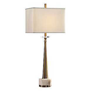 Uttermost Verner Tapered Brass Table Lamp, , large