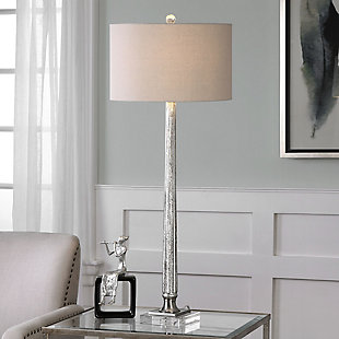 Uttermost Fiona Ribbed Mercury Glass Lamp, , rollover
