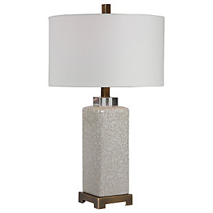 Uttermost Irie Crackled Taupe Table Lamp, , large