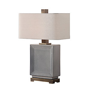 Uttermost Abbot Crackled Gray Table Lamp, , large