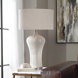 Uttermost Dubrava Light Gray Table Lamp, , rollover