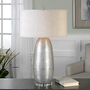Uttermost Tartaro Industrial Silver Table Lamp, , rollover