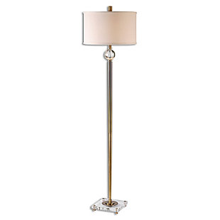 Uttermost Mesita Brass Floor Lamp, , large