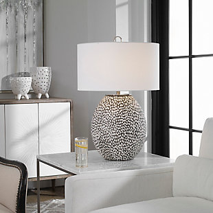 Uttermost Cyprien Gray White Table Lamp, , rollover