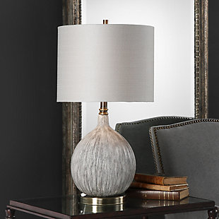 Uttermost Hedera Textured Ivory Table Lamp, , rollover