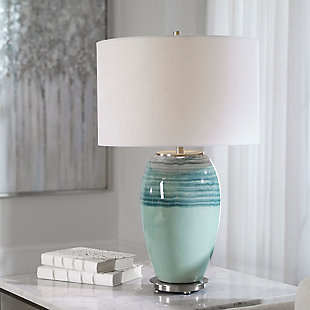 Uttermost Caicos Teal Table Lamp, , rollover