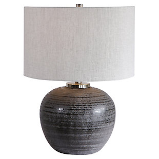 Uttermost Mikkel Charcoal Table Lamp, , large