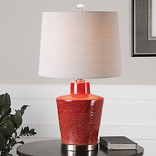 Uttermost Cornell Brick Red Table Lamp, , rollover
