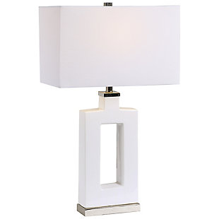Uttermost Entry Modern White Table Lamp, , large