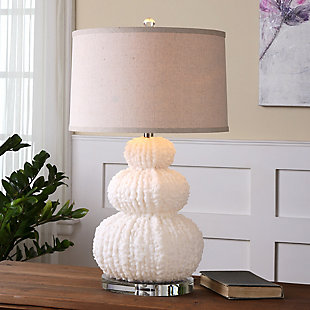 Uttermost Fontanne Shell Ivory Table Lamp, , rollover