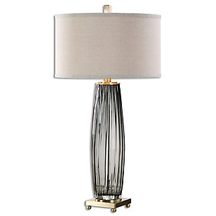 Uttermost Vilminore Gray Glass Table Lamp, , large