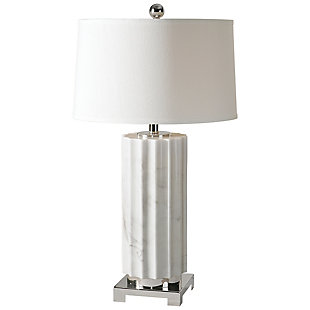 Uttermost Castorano White Marble Lamp, , large