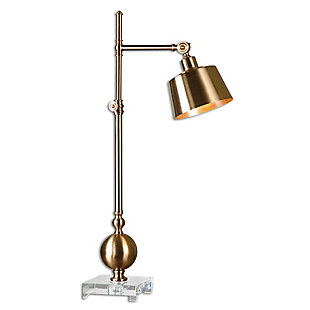 Uttermost Laton Brushed Brass Task Lamp, , large