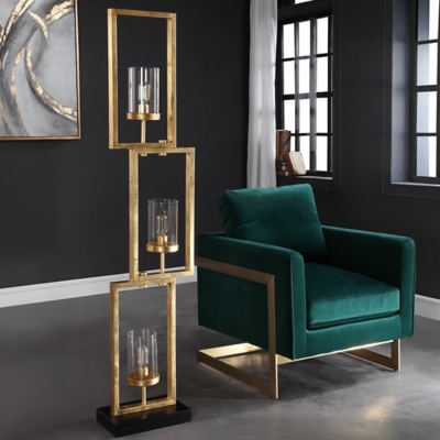 Uttermost Cielo Staggered Rectangles Floor Lamp, , rollover