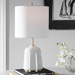 Uttermost Eloise White Marble Table Lamp, , rollover