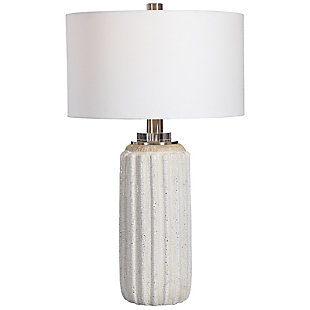 Uttermost Azariah White Crackle Table Lamp, , large