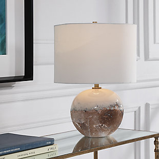 Stand Glass Table Lamp Antique Standing Decorative Lighting Rust Look Bedside Table Lamp