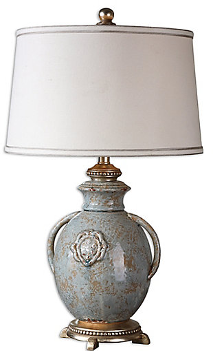 Uttermost Cancello Blue Glaze Lamp, , large