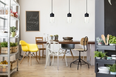 Living District Ashwell 1 Light Black Pendant With Clear Glass, , rollover