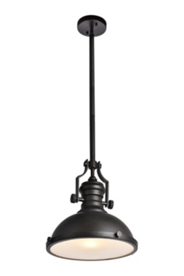 Living District Eamon 1 Light Bronze Pendant, Oil Rubbed Bronze, large