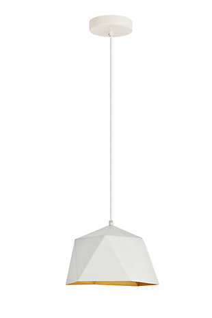 Living District Arden Collection Pendant D10.2 H6.7 Lt:1 Frosted White And Gold Finish, White/Gold, large