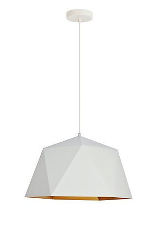 Living District Arden Collection Pendant D17.7 H11.4 Lt:1 Frosted White And Gold Finish, , large