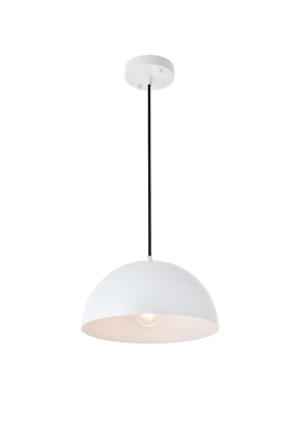 Living District Forte 1 Light White Pendant, , large