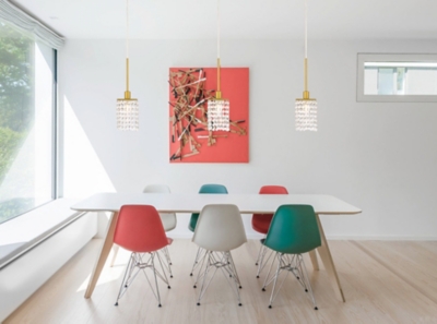 Living District Taylor 1 Light Brass Pendant, , rollover