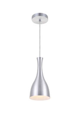 Living District Aiken 1 Light Burnished Nickel Pendant, Burnished Nickel, large