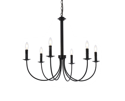 Living District Brielle 6 Lights Pendant In Black, , large