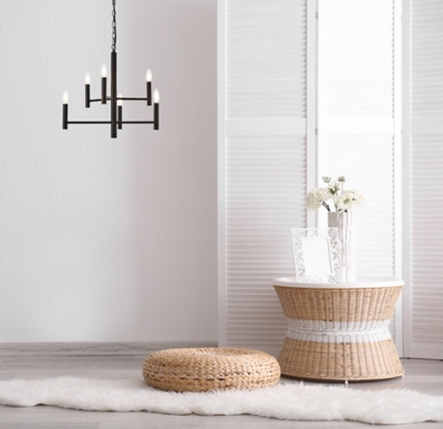 Living District Carmella 6 Lights Pendant In Black, , rollover