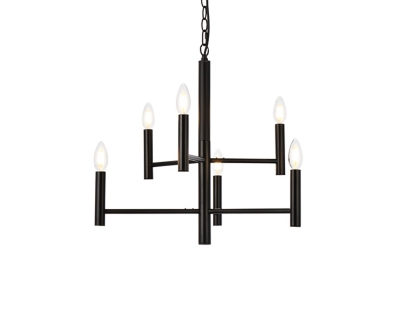 Living District Carmella 6 Lights Pendant In Black, , large